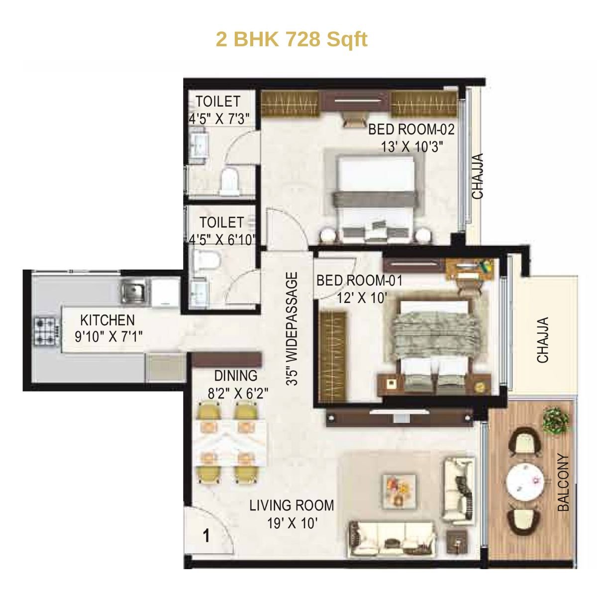 Jaswanti-Jewel-Floor-Plan-2-BHK-728-Sqft
